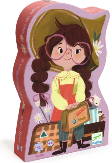 Djeco puzzel Mia en de gekke trein – 36 stukjes