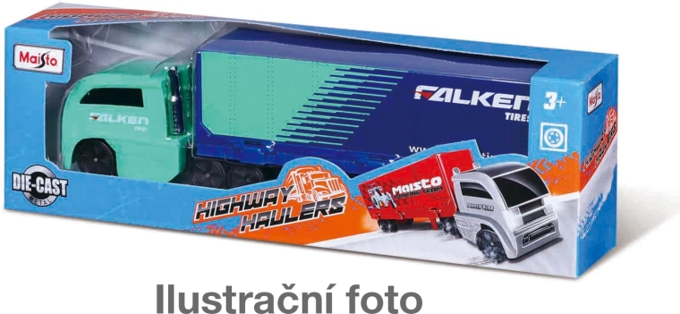 Maisto Highway Haulers metalen trekker met oplegger