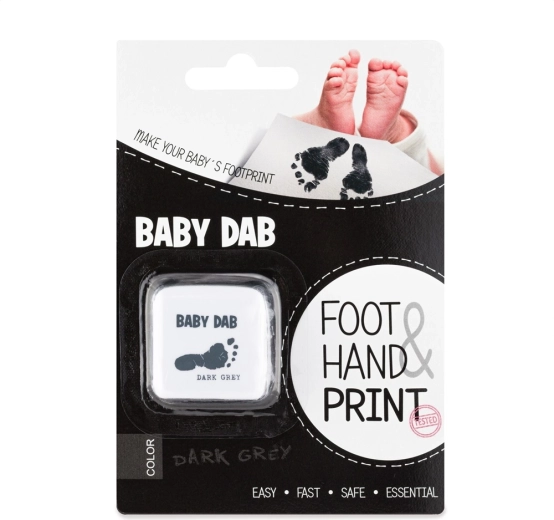 Baby Dab verf voor kinderafdrukken – grijs