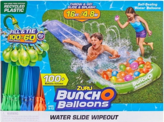Bunch O Balloons glijbaan 1-baan met ballonnen