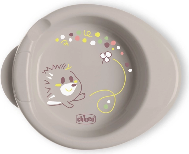 Chicco antislip thermobord Warmy dat warm eten warm houdt grijs 6m+