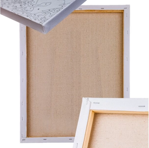 Canvas op houten frame klaar om te schilderen