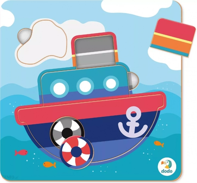 Kinderpuzzel stoomboot DODO