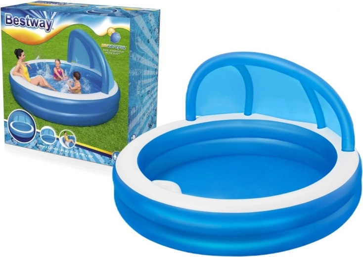 Opblaasbaar zwembad met zonnescherm 185 x 180 x 53 cm Bestway