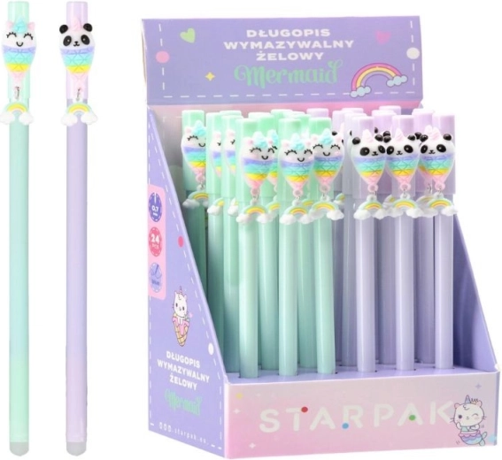 Uitwisbare gelpen zeemeermin - 1 stuk