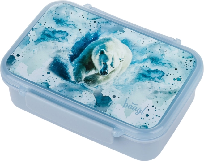 Baagl lunchbox met compartimenten Polar