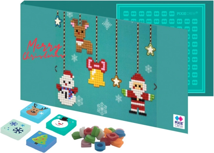 Pixie Crew kerstkaart en wenskaart met cadeau erin