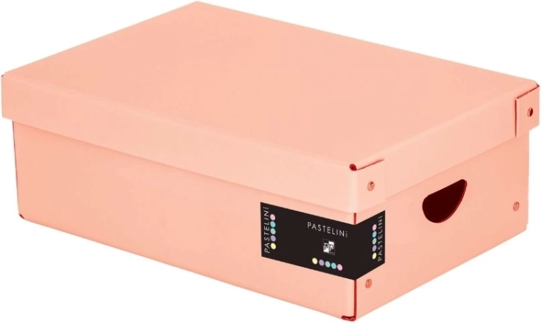 opbergdoos van laminaat PASTELINI, klein, abrikoos