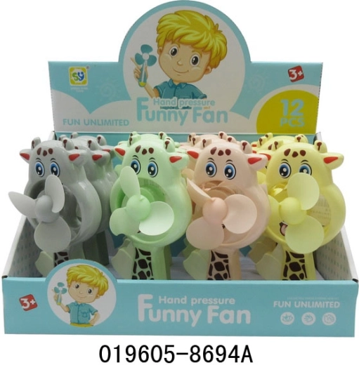 Handventilator giraf 17 cm