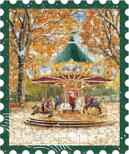 RoboTime houten puzzel Herfstcarrousel (200 stukjes)