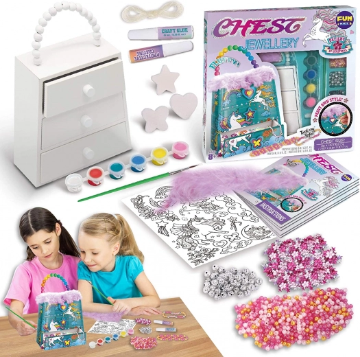 Creatie van houten sieradendoosje