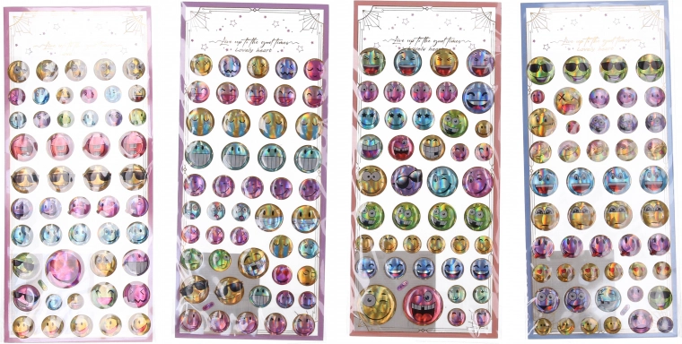 Gezichtstickers – mix van motieven