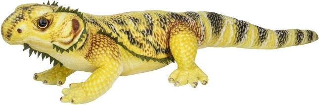 Gele knuffelhagedis 50 cm