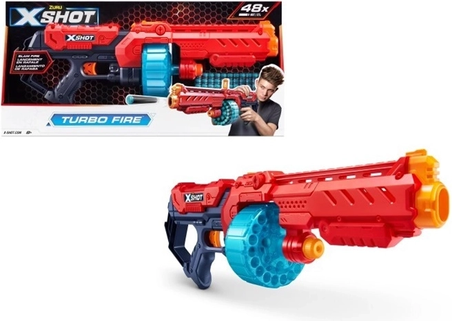 ZURU X-Shot Excel Turbo Fire schuimdartblaster