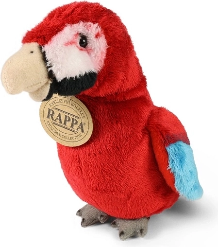 Rappa pluchen rode ara-papegaai 15 cm ECO-FRIENDLY
