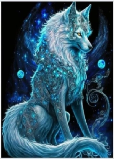 Diamond painting Magische vos 30 × 40 cm