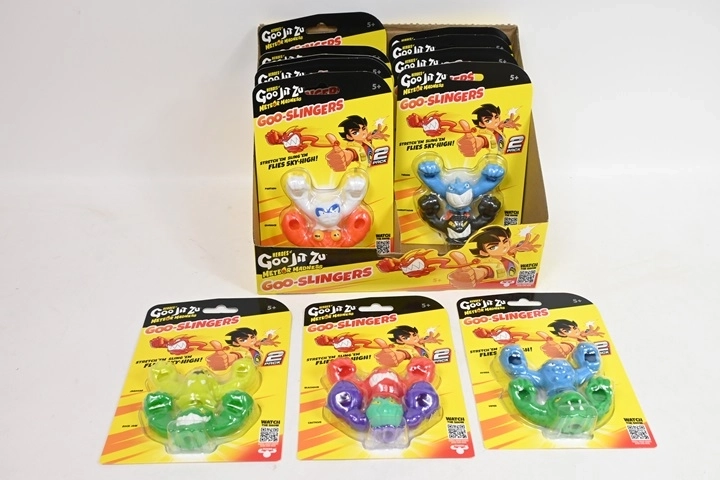 Heroes of Goo Jit Zu GooSlinger Meteor madness – set van 2 uitrekbare figuren
