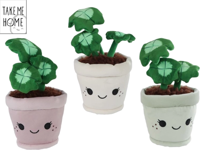 Pluchen klavertjevier Take Me Home 23 cm