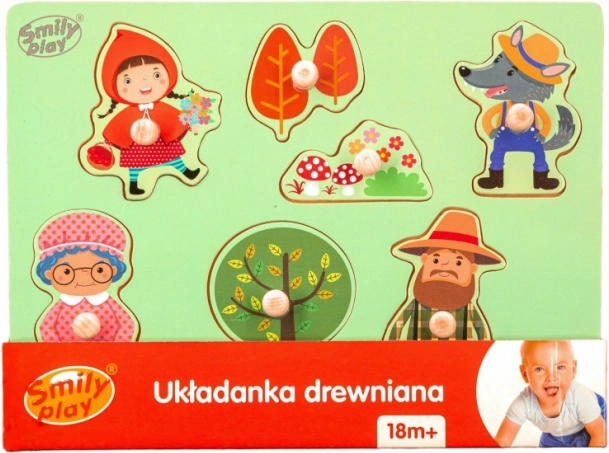 Houten puzzel Roodkapje