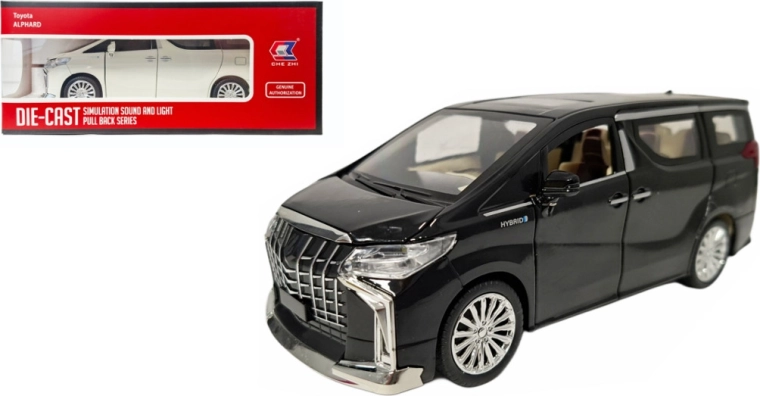 Toyota Alphard 1:24 metalen model met licht en geluid