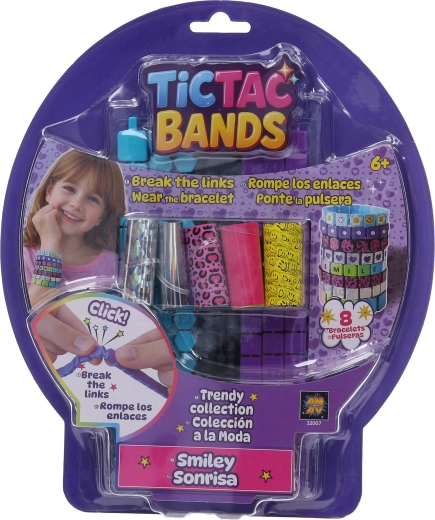 Tictac Bands set om armbanden met smileys te maken - 8 stuks