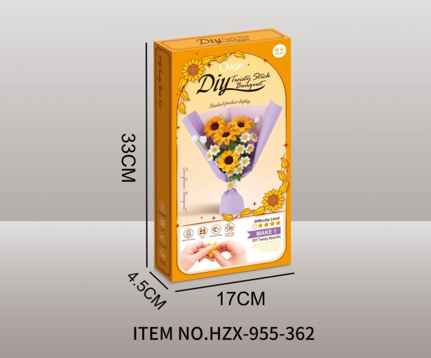 Set zachte bloemen – maak je eigen boeket: gele zonnebloemen