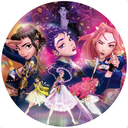 Ravensburger rond puzzel K-pop: Demonenjagers 500 stukjes