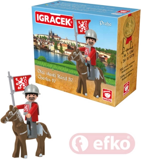 Efko Igráček Karel IV. Praag set met paard en accessoires - 1 stuk