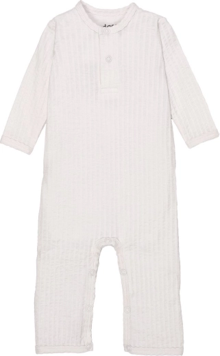 Lodger ademende baby overall Jumper Seersucker Cloud Dancer maat 62