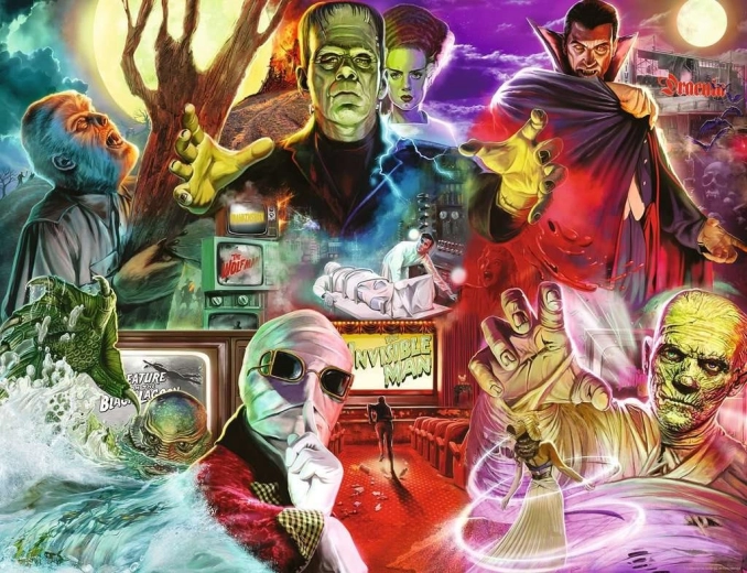 Ravensburger puzzel Universal Monsters 2000 stukjes