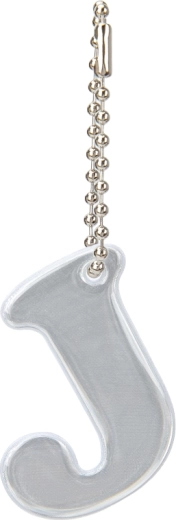 Baagl reflecterende hanger letter J