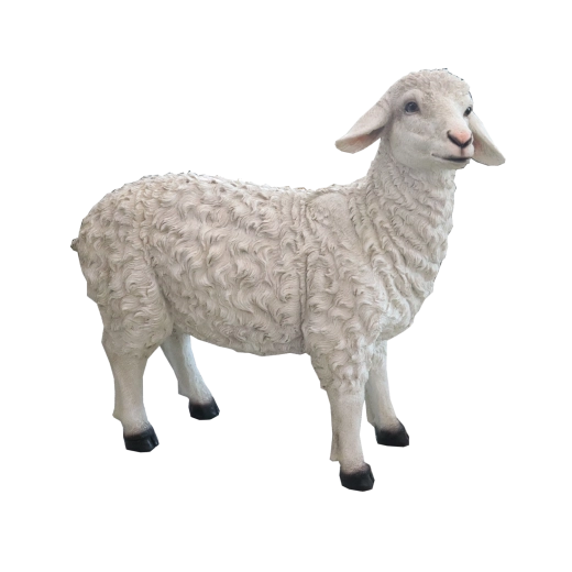 Kerstdecoratieve figuur schaap - 1 stuk