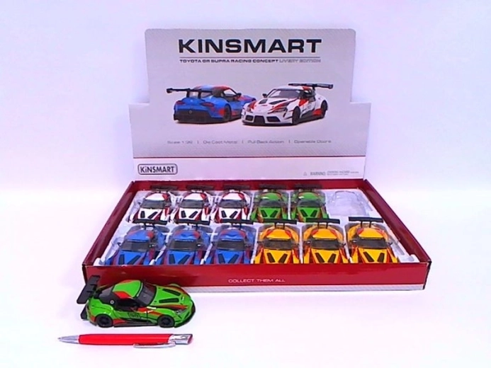 Metalen automodel Toyota GR Supra Racing Concept 1:36 met pull-back - 1 stuk