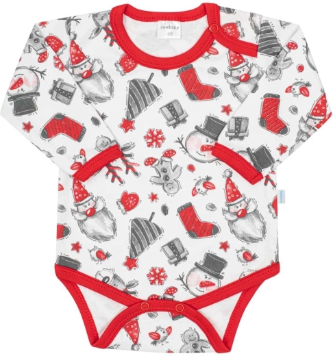 babyromper met lange mouwen New Baby Christmas