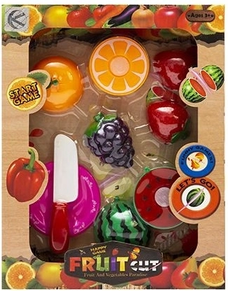Fruit en groenten – snijset met accessoires - 1 stuk