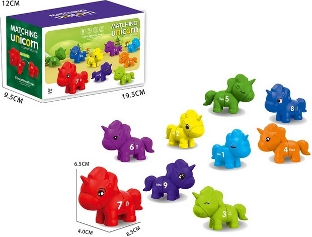 Montessori-spel Eenhoorns en cijfers