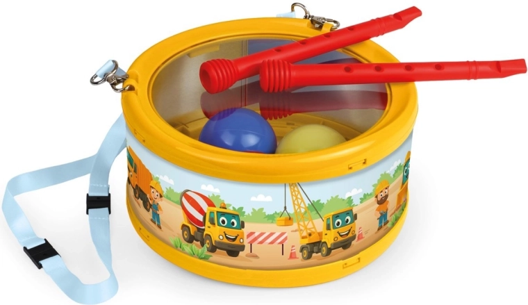 Vrolijke trommel – Bouwplaats 17 cm