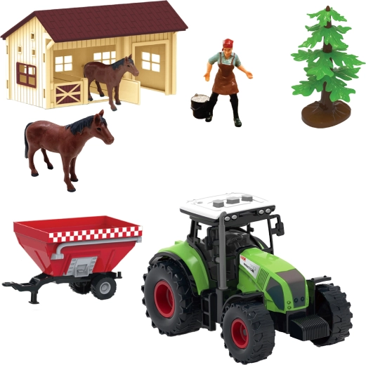 Speelset boerderij met licht en geluid, 10 onderdelen