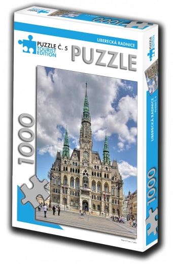 Puzzel Liberecká radnice 1000 stukjes – toeristische editie