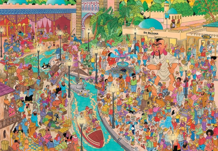 Puzzel JUMBO Jan van Haasteren Fata Morgana in Efteling 5000 stukjes