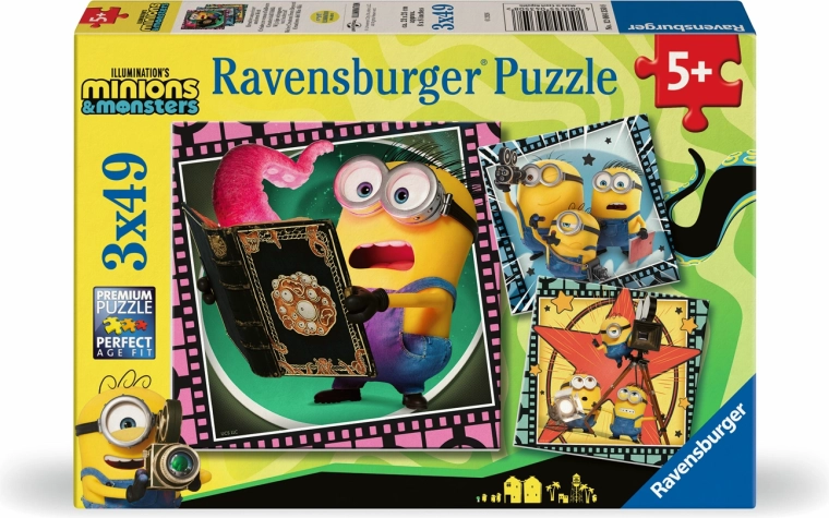 Ravensburger puzzel Mimoni en monsters 3x49 stukjes