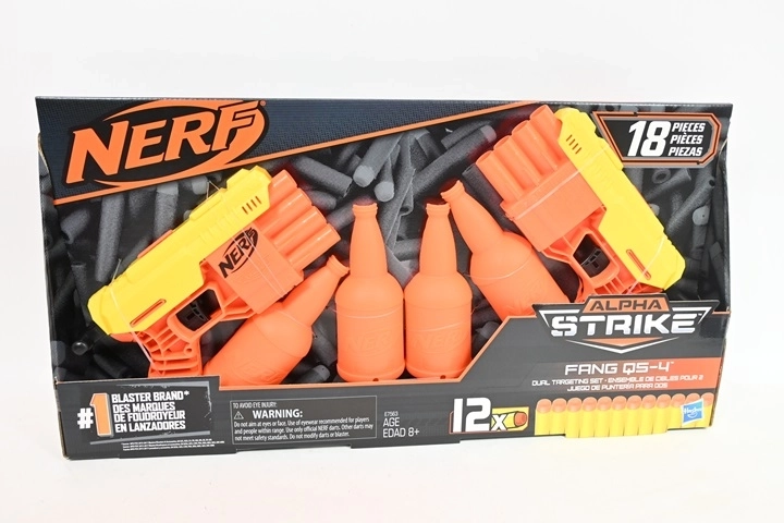 Nerf Alpha Strike Fang QS-4 foamblaster met darts