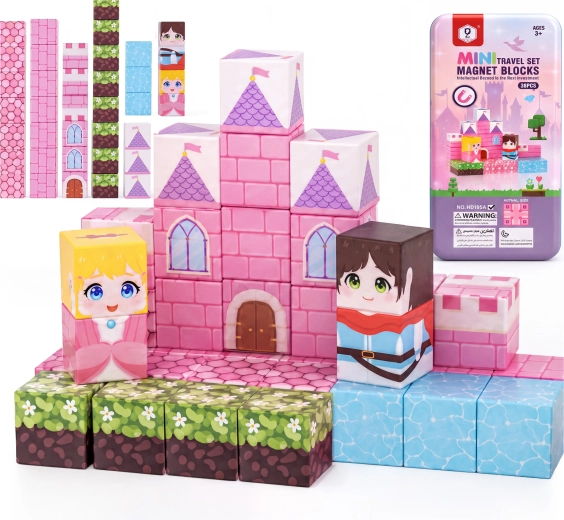 Magnetische bouwset Prinsessenkasteel 38 onderdelen 2 cm