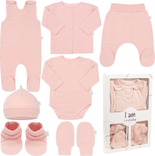 Newborn 4-delige kraamset New Baby I AM, roze