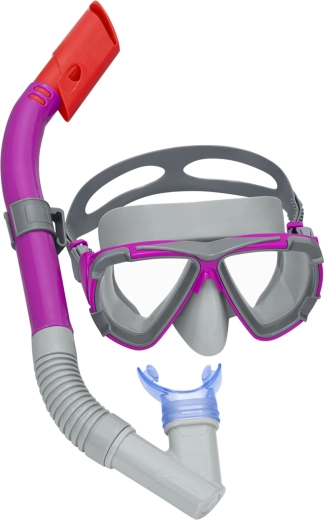 Paarse snorkelset BESTWAY – masker en snorkel