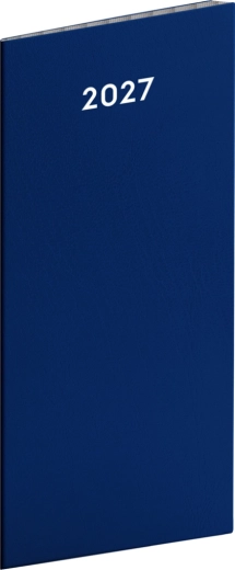 Notique zakagenda blauw 2027 (maandelijks), 8 × 18 cm
