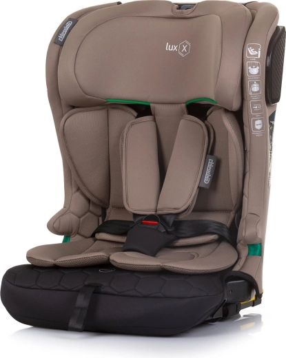 Autostoeltje i-Size 76–150 cm met Isofix CHIPOLINO Lux X – Macadamia