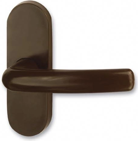 Balkondeurkruk Klasik kunststof bruin