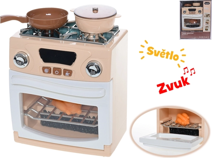 Kinderfornuis met oven met licht en geluid 18 × 15 × 9 cm