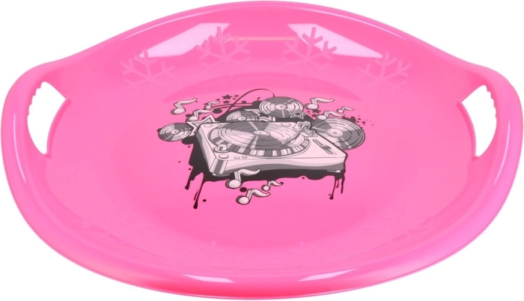 Baby Mix sneeuwschotel 60 cm Snowflake Music roze